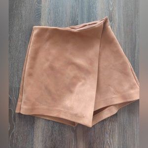 Suede shorts